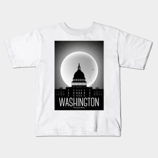 Washington Poster Design Kids T-Shirt